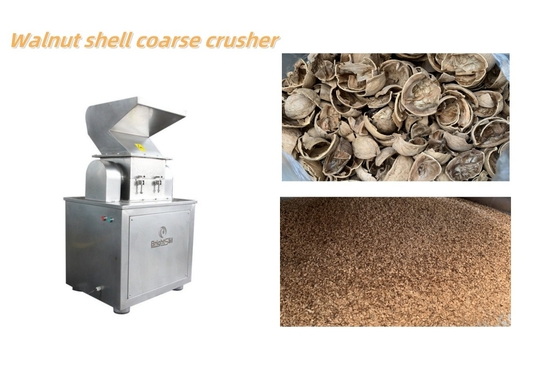 Stal nierdzewna Walnut Shell gruba kruszywa Walnut Shell kruszywa maszyna mięśniak żywności produkujący proszek z CE