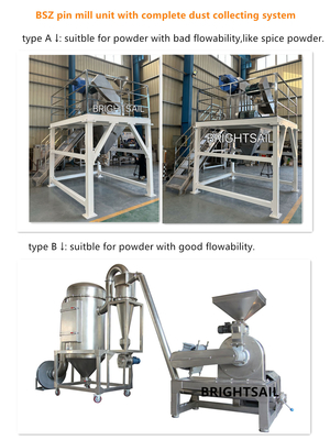 Brightsail Sesame szerokokomórkowy młyn szpilkowy Sesame High Speed Pin Mill maszyna do produkcji proszku spożywczego